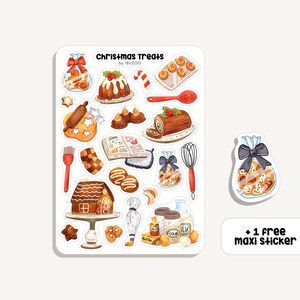 Sticker Sheet Christmas Treats | Aufkleber Weihnachtsgebäck | Bullet Journal - Scrapbook - Planner - Dekoration - Weihnachten - Backen