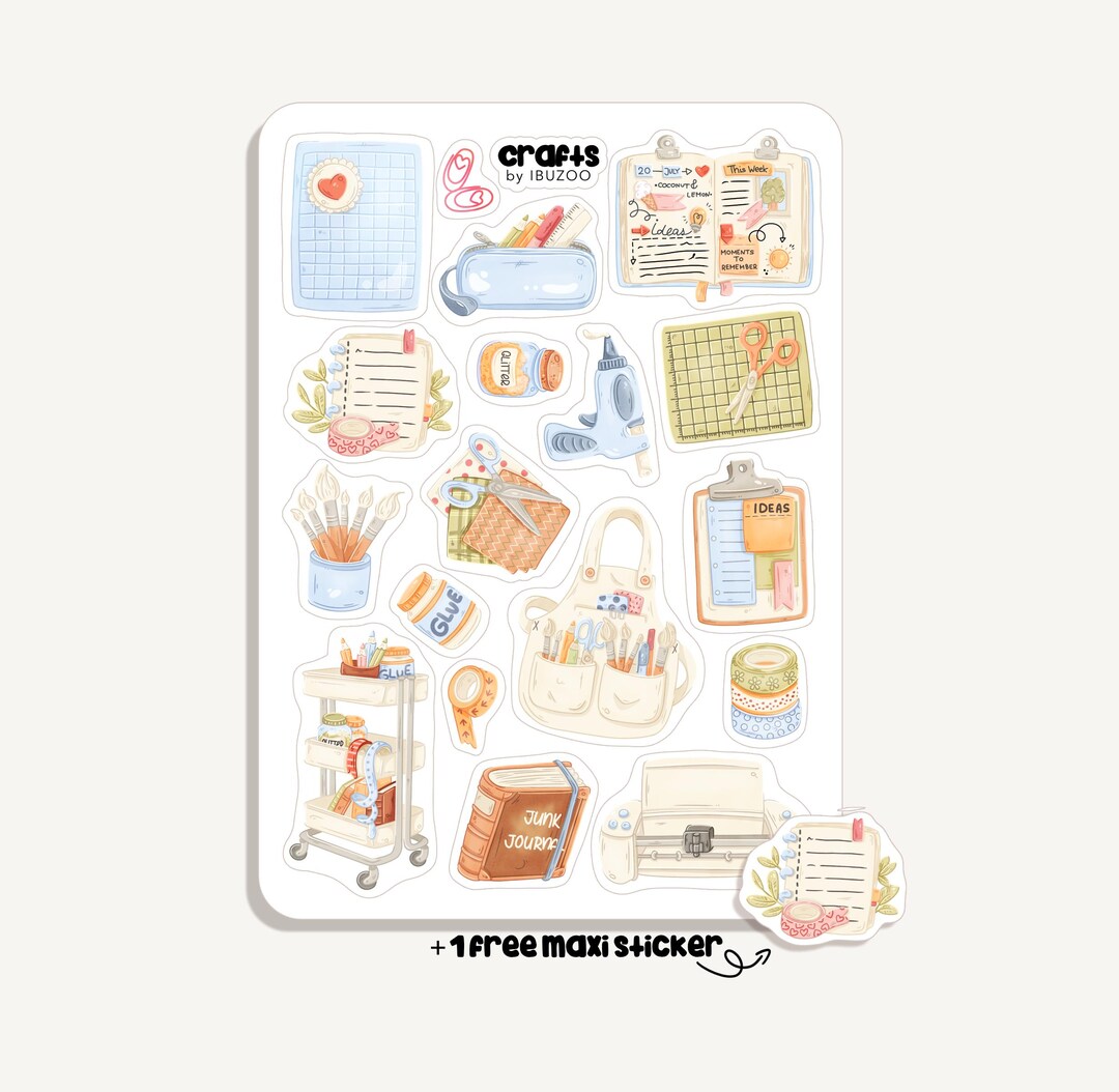 Sticker Sheet Crafts | Bullet Journal - Scrapbook - Planner ...