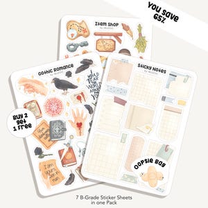 Oopsie Sticker Bag | 5 different Sticker Sheets - B Grade Sticker - Sticker Sheets - Bullet Journal Stickers - Stickersheet - Grab Bag