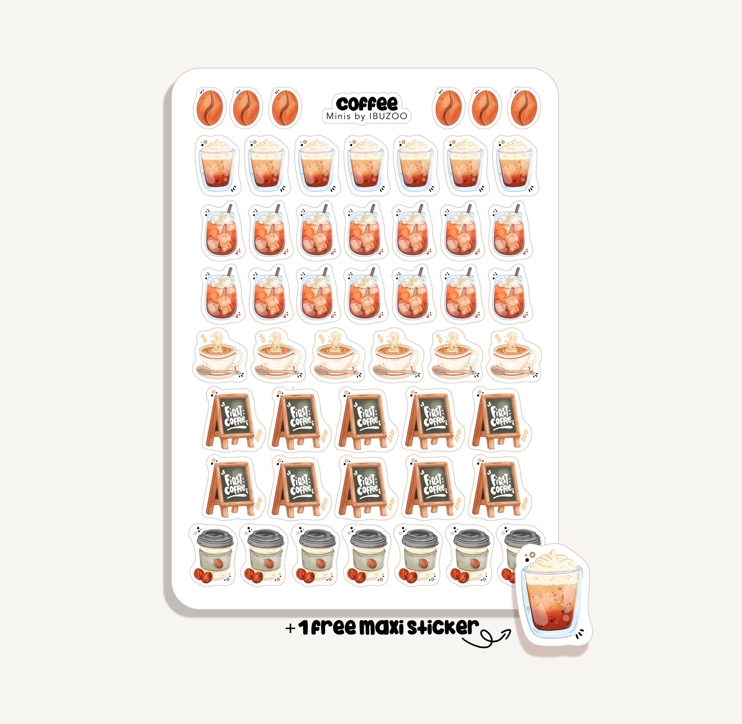 Sticker Sheet Coffee Minis | Bullet Journal Stickers - Scrapbooking ...