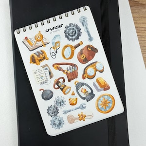 RPG-stickerboek | 20 vellen RPG-stickers - Meer dan 400 stickers - Stickers voor dagboeken - Stickers - Stickerset - D&D-stickers - Fantasy-stickers afbeelding 9