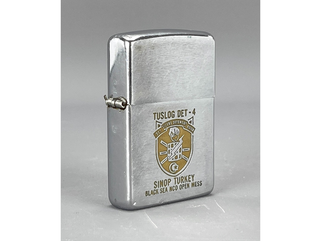 Vintage ZIPPO U.S. ARMY Security Agency ASA Tuslog Detachment 4