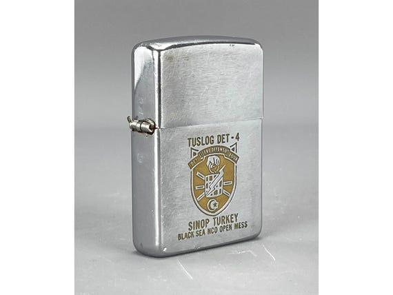 Vintage ZIPPO U.S. ARMY Security Agency ASA Tuslog
