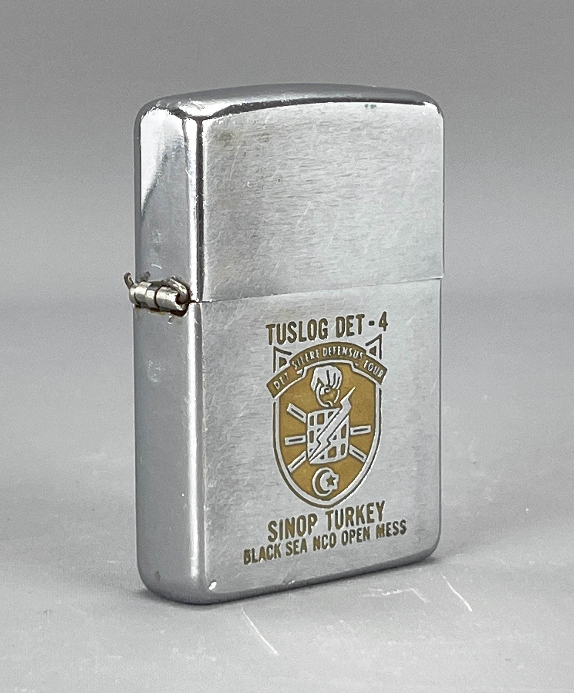Vintage ZIPPO U.S. ARMY Security Agency ASA Tuslog Detachment 4