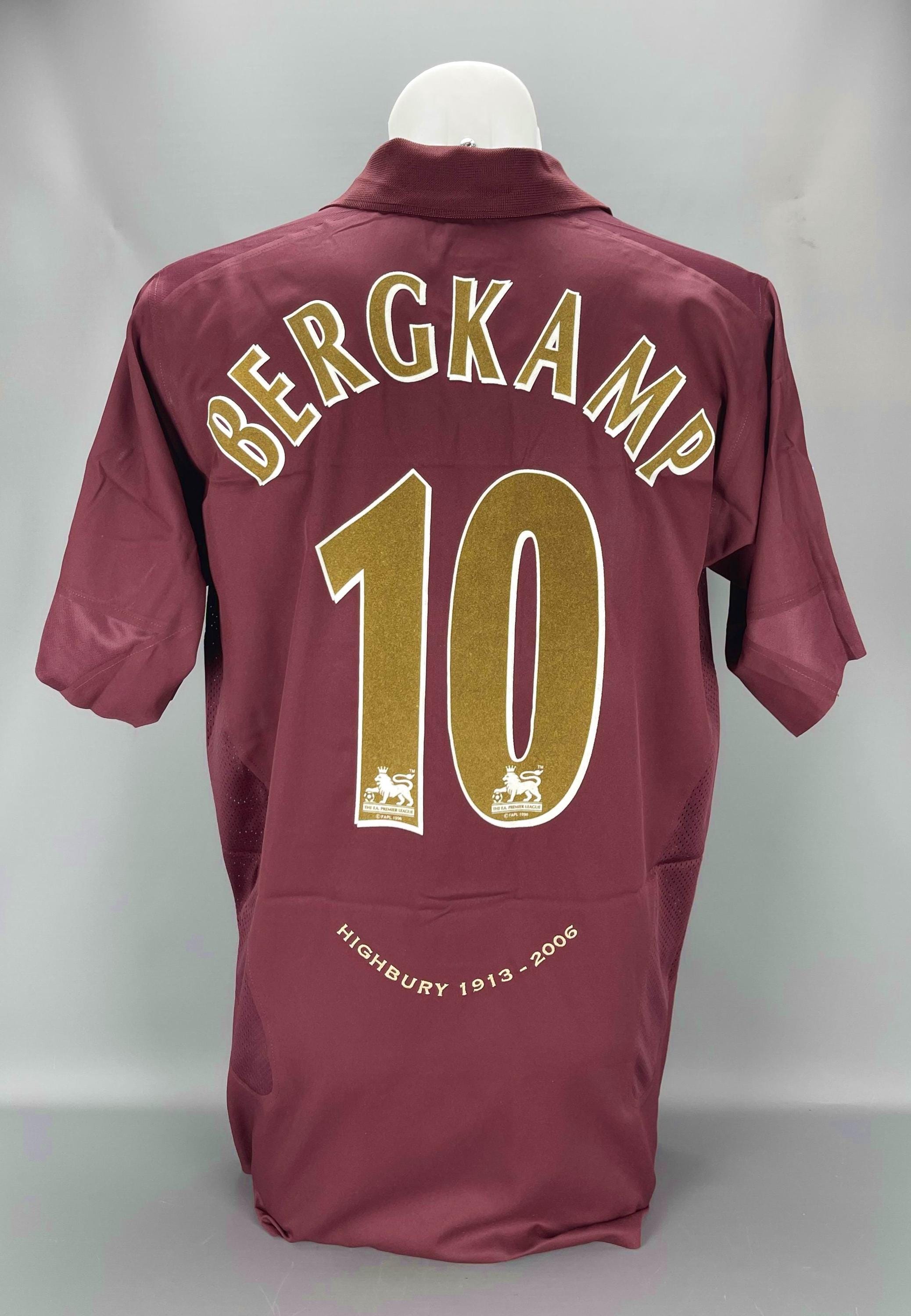 本物のデニス・ベルカンプ 試合着用シャツ 2005-06 アーセナルの