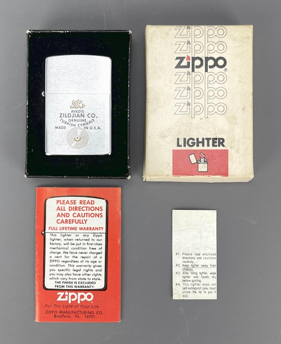 Vintage (c.1979) ZIPPO Avedis ZILDJIAN Co. 'genuine Turkish