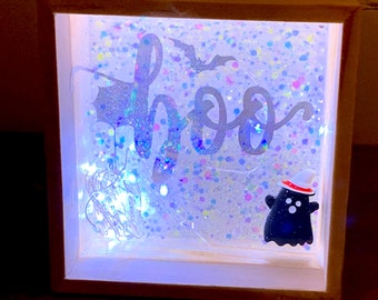 Epoxy Resin Halloween Boo Lamp