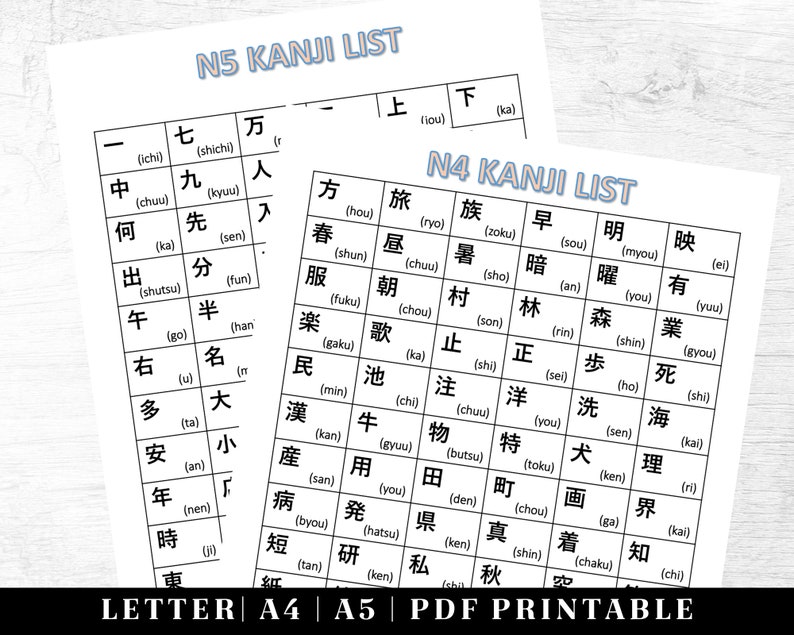 Japanese Language Workbook Printable Japanese Calligraphy Kanji Letter Practice Japanese Alphabet Template Learning Japanese 画像 8
