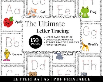 Alphabet Worksheets | Printable Writing Worksheets Templates | Handwriting Practice Worksheets For Kids | Preschool Lettering Worksheets