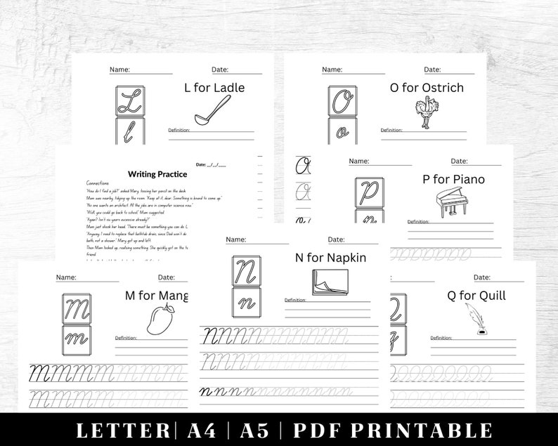 Cursive Handwriting Practice Worksheets Printable Neat Handwriting