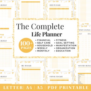 Full Life Planner | A Complete System for Planning Your Personal, Health and Business Life | Overcome Procrastination