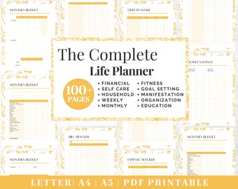 Full Life Planner | A Complete System for Planning Your Personal, Health and Business Life | Overcome Procrastination