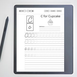 Handwriting Practice Worksheets for Kindle Scribe | Kindle Scribe ...