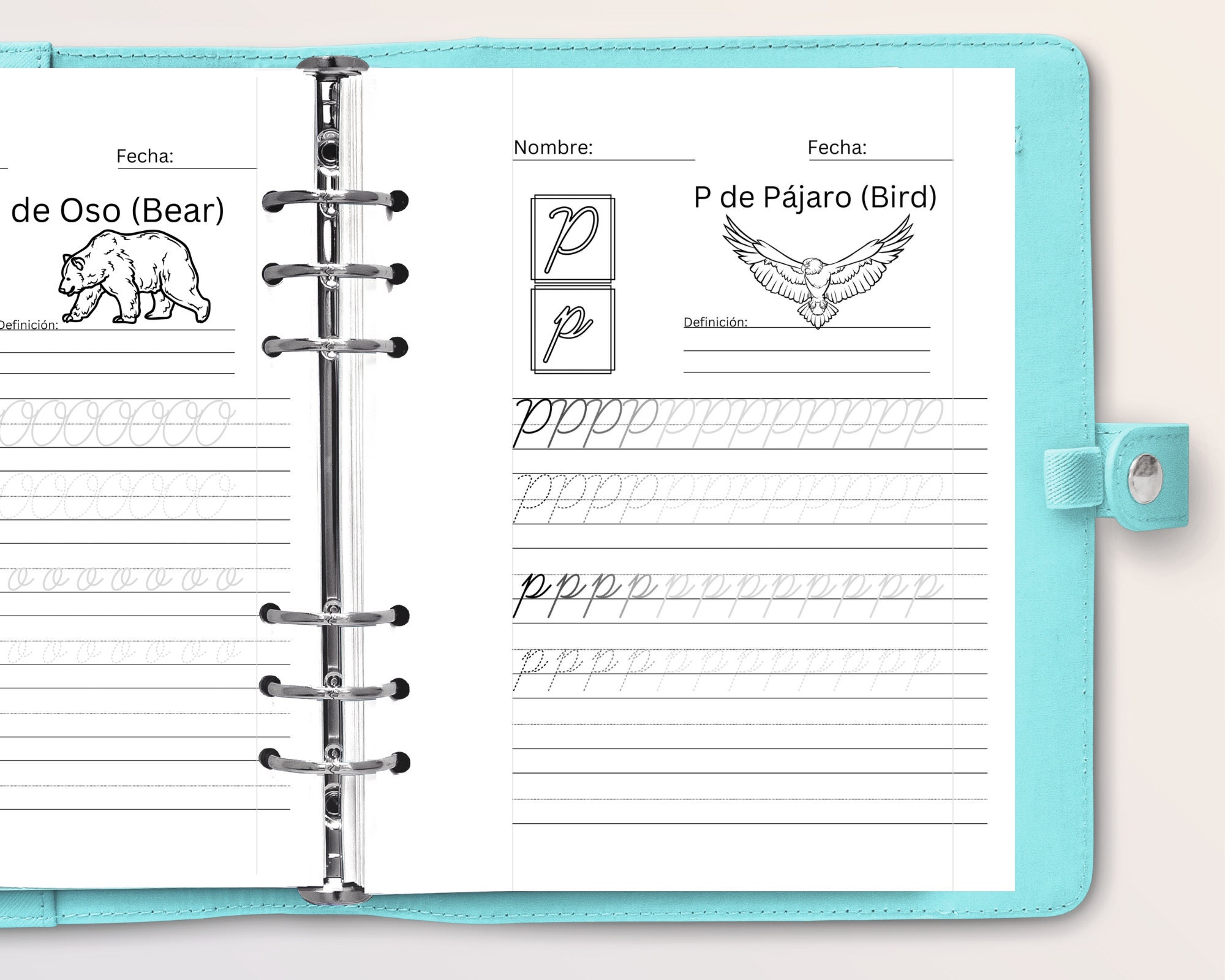 Spanish Cursive Handwriting Practice Worksheets Printable Neat