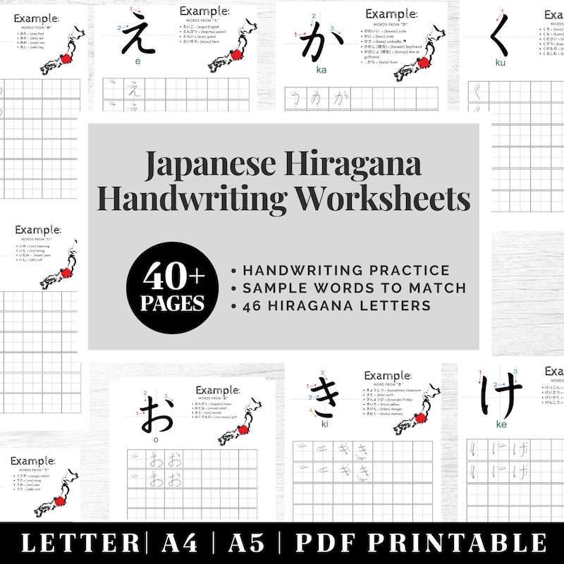 Japan Kids Worksheet - Etsy UK