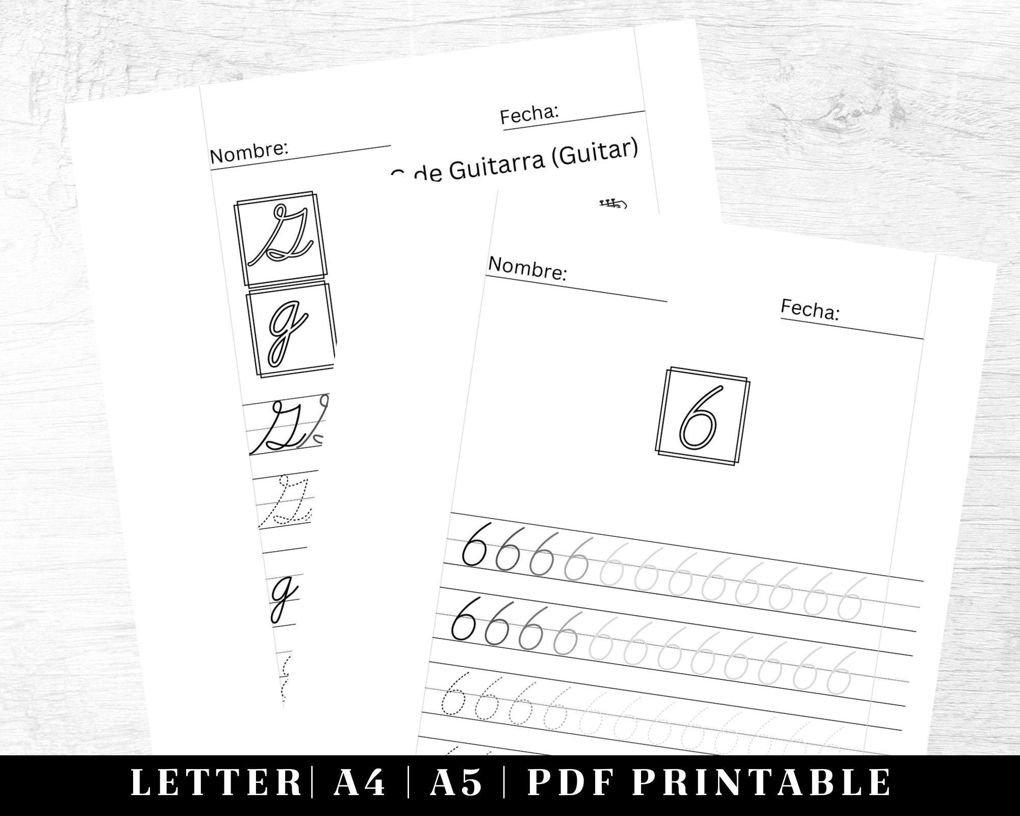Spanish Cursive Handwriting Practice Worksheets Printable Neat