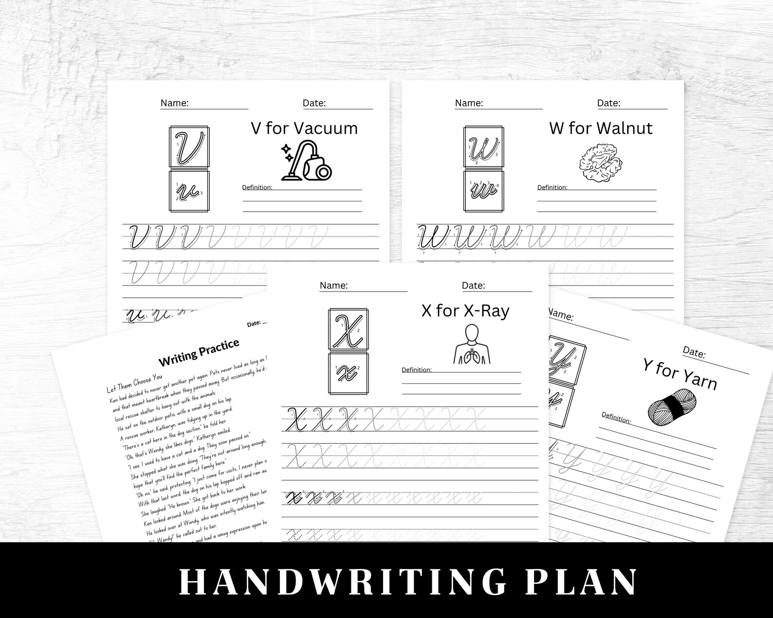 Cursive Handwriting Practice Worksheets | Printable Neat Handwriting ...