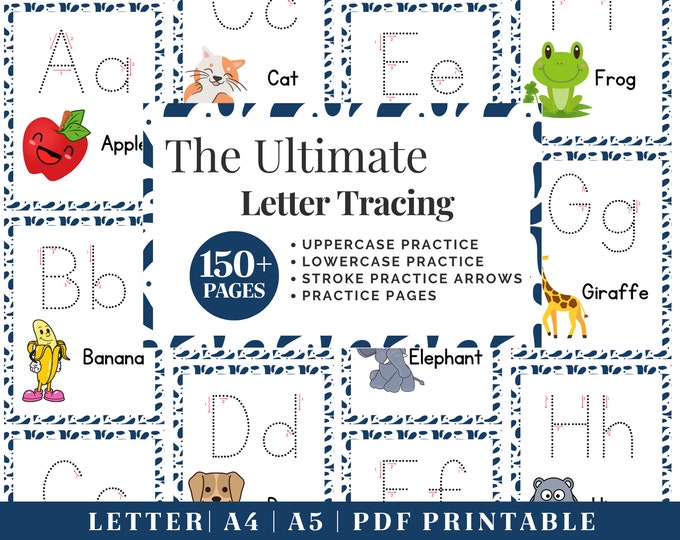 Alphabet Worksheets | Printable Writing Worksheets Templates | Handwriting Practice Worksheets For Kids | Preschool Lettering Worksheets