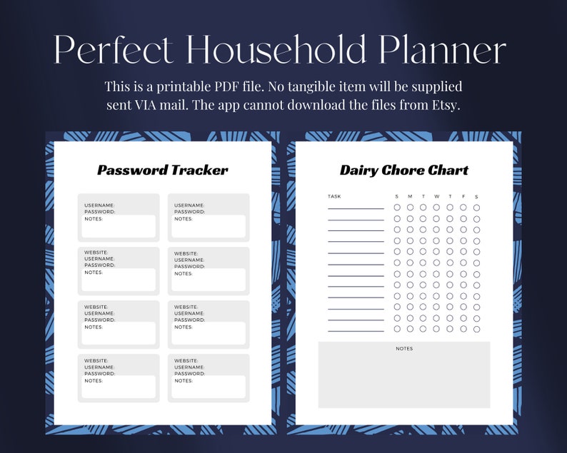 Household Planner Printable Life Organizer Binder Digital - Etsy