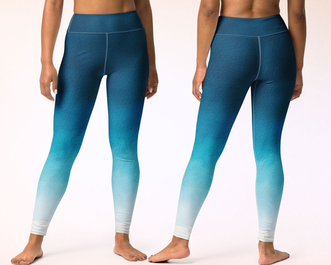 Leggings in Underwater Ombre