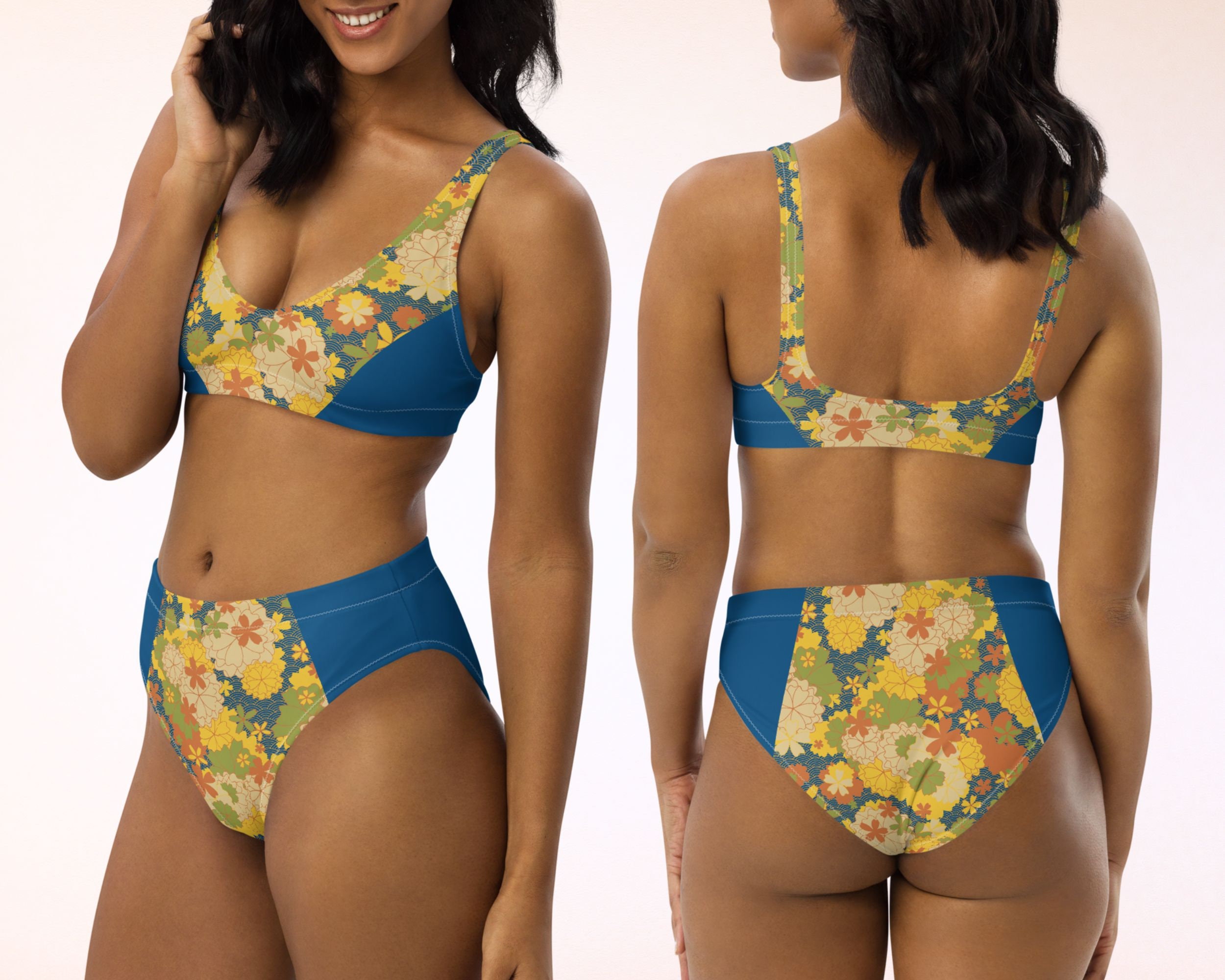 Cherry Blossom Brazilian Bikini / Swimwear/ Beachwear/ Swimsuit