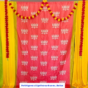 PLOUTUS  Wedding, Party, Events, Backdrop, Pooja, Decoration Fabrics Material - 3D#002400S