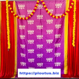 PLOUTUS  Wedding, Party, Events, Backdrop, Pooja, Decoration Fabrics Material - 3D#002400H