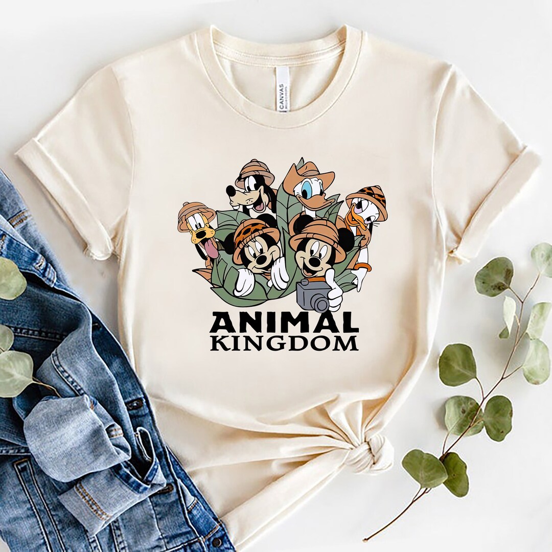 Animal Kingdom Shirt Disney Safari Shirt Mickey and Friend Etsy