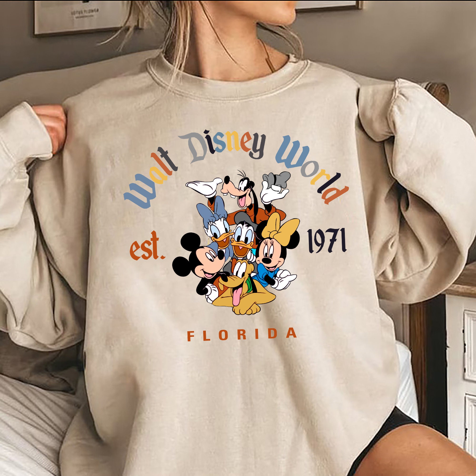 Vintage Disney Sweatshirt Walt Disney World Sweatshirt Etsy