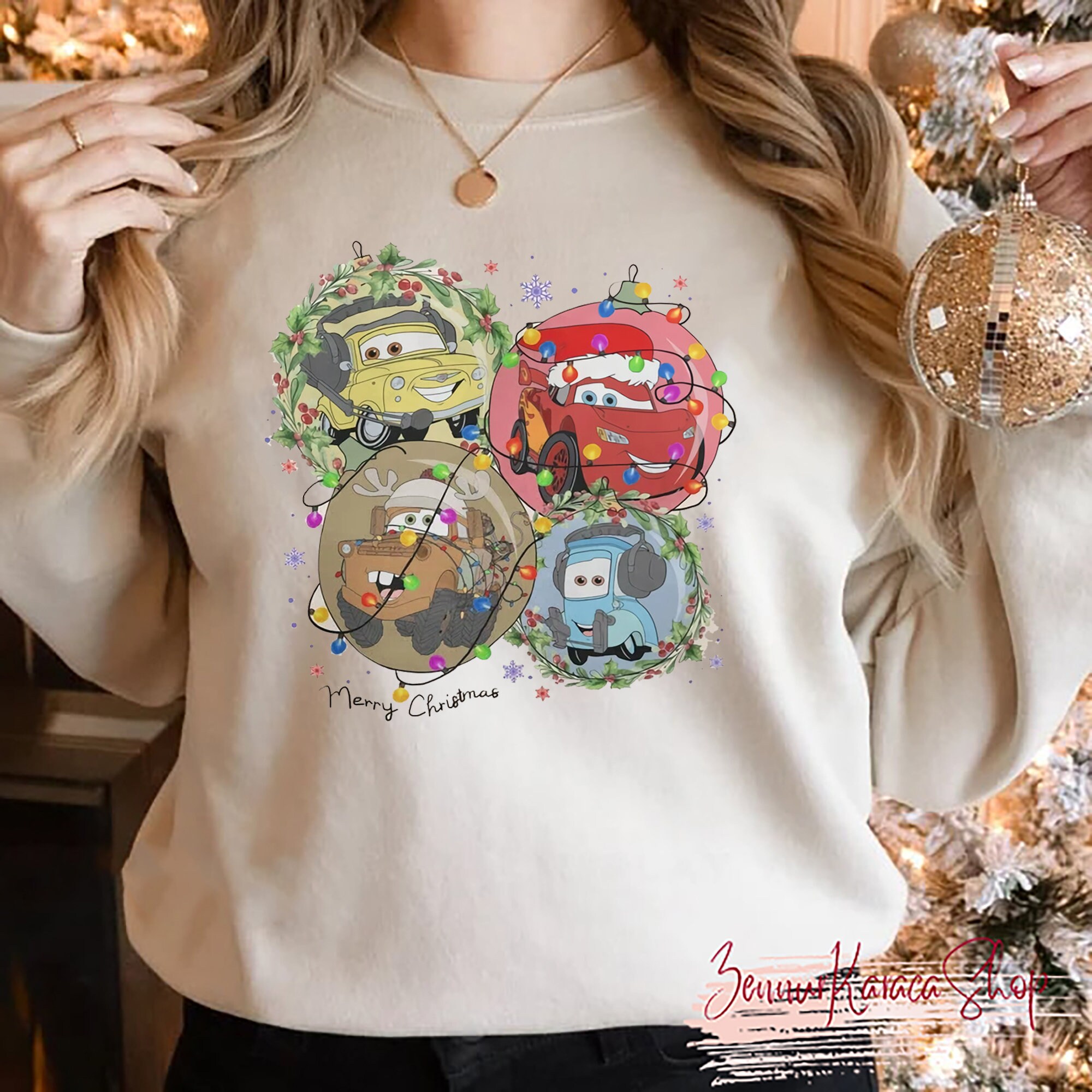 Discover Disney Cars Christmas Sweatshirt, Vintage Disney Cars Character Sweatshirt