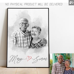 Custom Sketch From Photo, Charcoal sketch, pencil sketch from photo, couple portrait drawing, personalized minimalist sketch, Vintage sketch