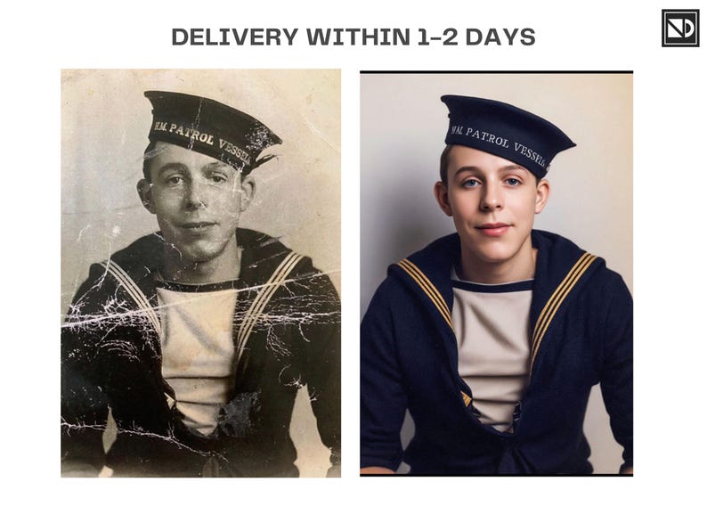 Restauración de fotos antiguas, reparación de fotos antiguas, restauración de imágenes antiguas, servicio de edición de fotos, reparación de fotos dañadas, coloración de fotos, retoque de fotos imagen 5