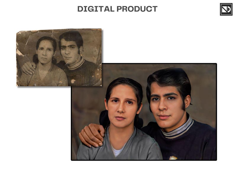 Restauración de fotos antiguas, reparación de fotos antiguas, restauración de imágenes antiguas, servicio de edición de fotos, reparación de fotos dañadas, coloración de fotos, retoque de fotos imagen 8