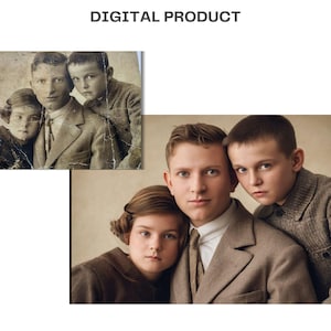 Old Photo Restoration Service: Fix Damaged Photos (Digital Product)