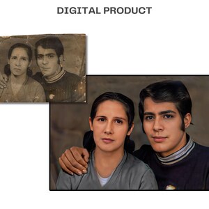 Turn a black and white photo to colourful, Old Photo Restoration, old photo repair, restore old picture, fix damaged photo, photo retouching