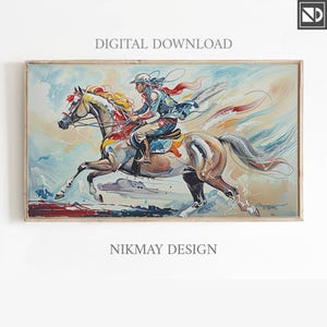 Samsung frame TV art landscape, frame TV art horses,frame TV art mothers day, frame tv art summer,frame tv art wildlife, horse oil painting