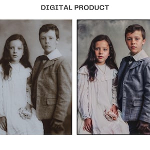 Restauración de fotos antiguas, reparación de fotos antiguas, restauración de imágenes antiguas, servicio de edición de fotos, reparación de fotos dañadas, coloración de fotos, retoque de fotos imagen 4