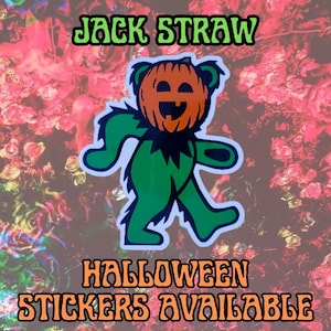Jack Straw Dancing Bear - Naklejka na Halloween Grateful Dead