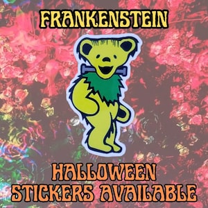 Frankenstein Tańczący Niedźwiedź - Naklejka Halloween Grateful Dead