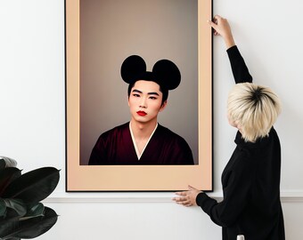 AI Friends | Asian Male Portrait | Modern Art [Bon]