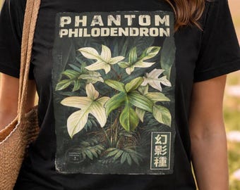 Florida Ghost Philodendron Shirt – Botanical Horror Illustration – Dark Academia Plant Gift