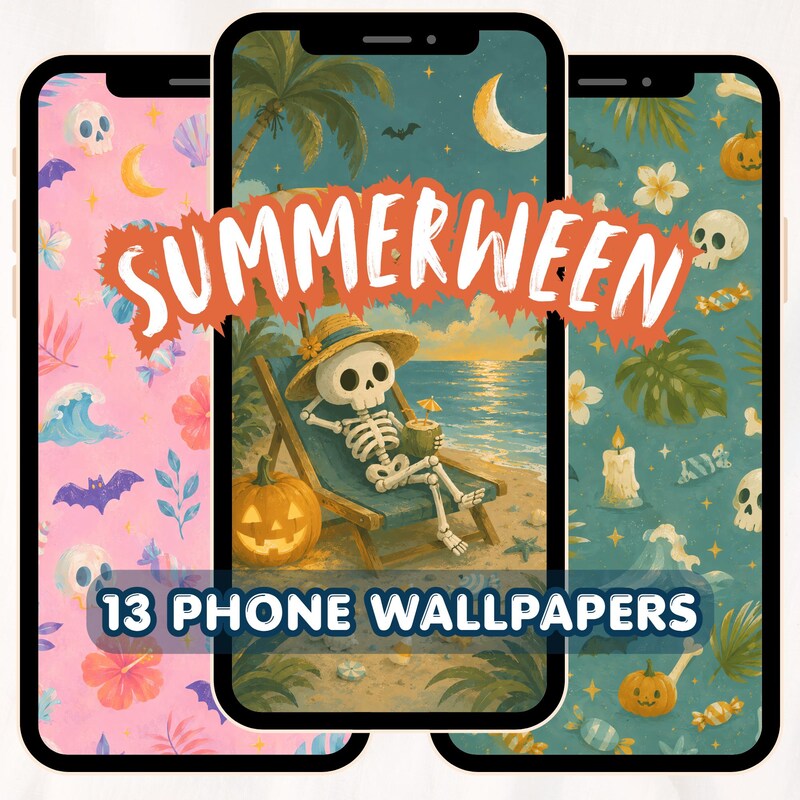 Summerween Desktop Summerween Desktop Wallpaper - Etsy