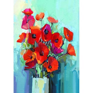 SALE Mint by Michelle Decoupage Paper: Poppies