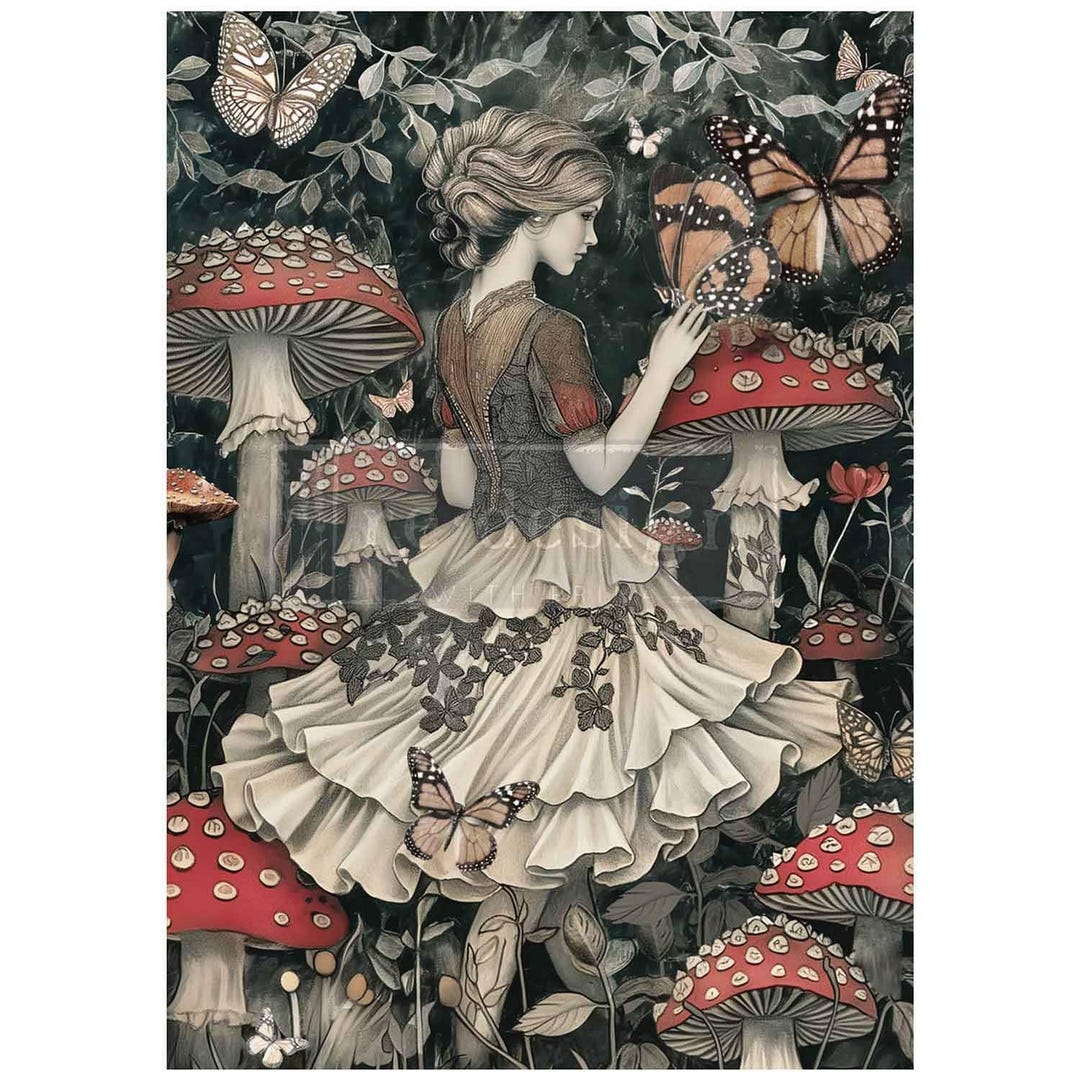 Prima Re-Design A1 Decoupage-Faser "The Blue House" – Vintage-Blau Mit Knistern Für DIY-Projekte