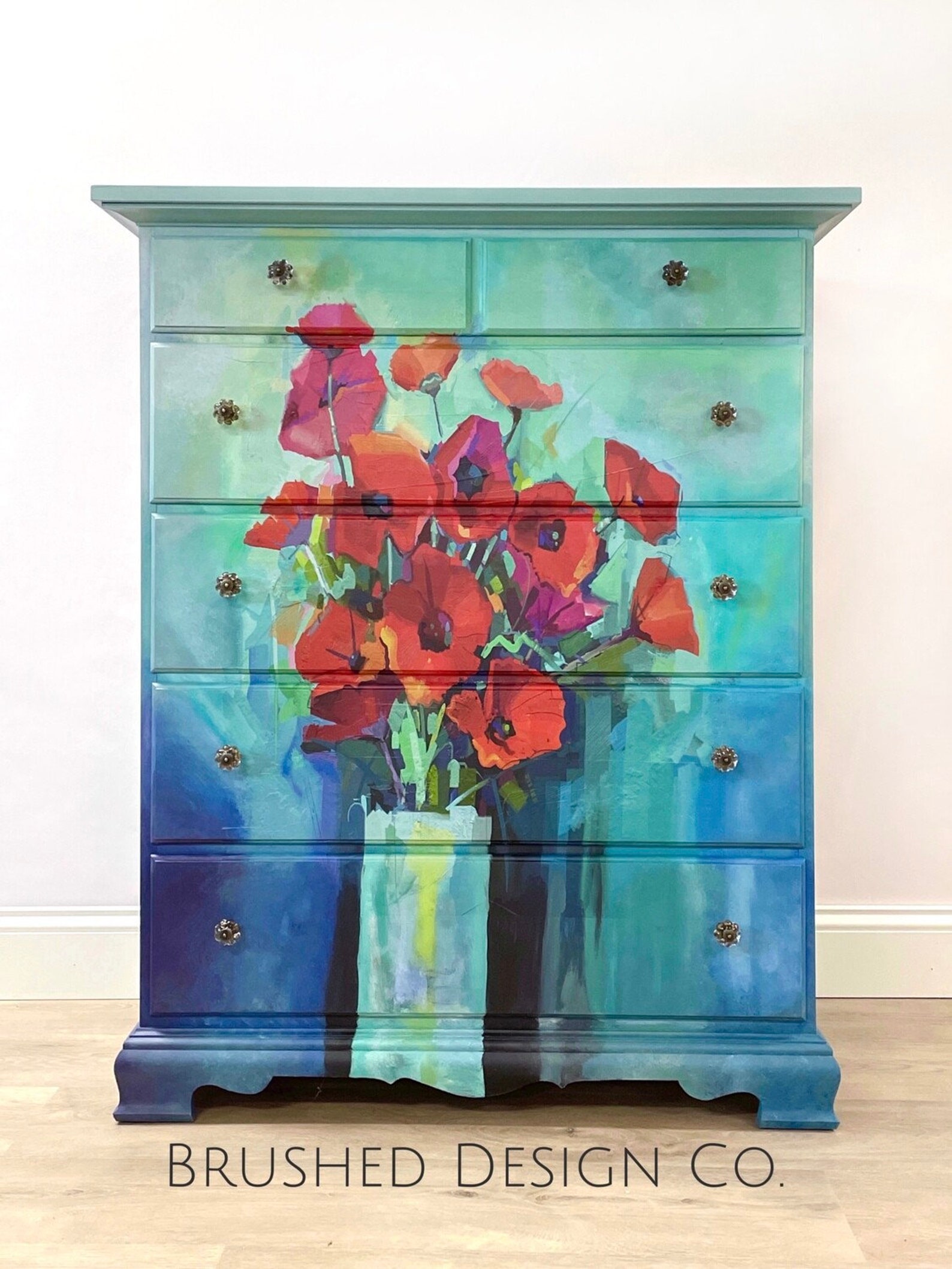 Mint by Michelle Decoupage Paper Poppies Etsy