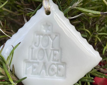 Handmade Porcelain Ornament