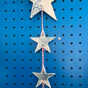 Porcelain Hanging Stars and Stripes