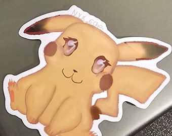 Pikachu-sticker, schattig, schattig, Pokemon, ik moet ze allemaal vangen, starter-Pokemon