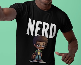Schwarzes Nerd T-Shirt | Idiot Shirt | Niedliche Grafik-T-Shirts Trending Now | Nerd Shirt | Mathe Shirt