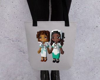 Black Nurse Tote Bag | Lpn | Personalized Tote Bag |  Black Woman | Graduation Gift | Nurse Gift